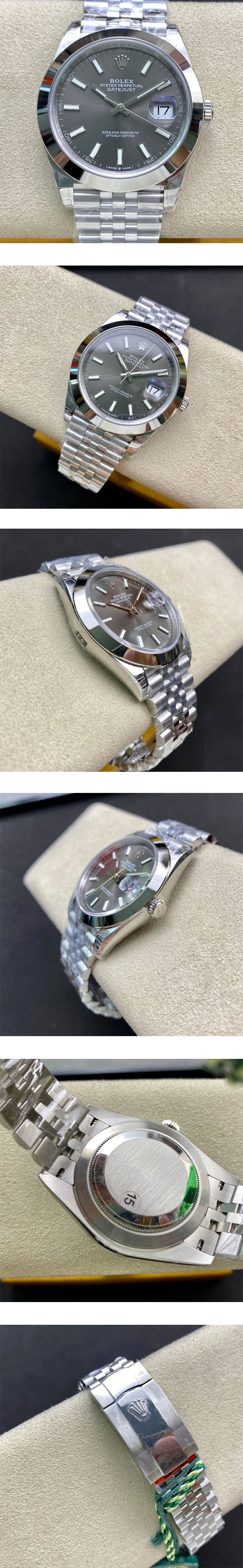 【VS工場製】 ロレックスコピー 126300 デイトジャスト 41mm スレート 送料込税金込